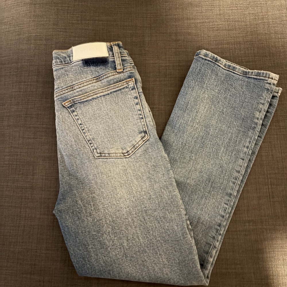 Re/Done 70s Crop Boot Light Blue Jeans